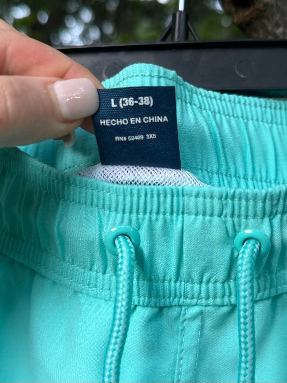 George Mint Green Elastic Waist Shorts Size L (36-38)